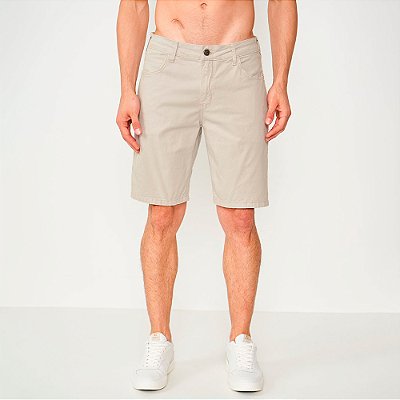 Bermuda Sarja Colcci Davi Pr26 Bege Taupe Masculino