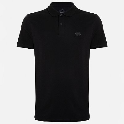 Camisa Polo John John Light Transfer Pr26 Preto Masculino