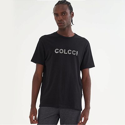 Camiseta Colcci Dots Pr26 Preto Masculino