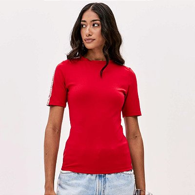 Blusa Cropped Easy Lança Perfume Slve Pr26 Vermelho Feminino