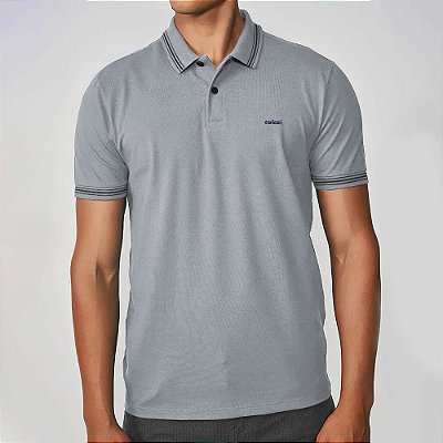 Camisa Polo Colcci Road Pr26a Cinza Masculino