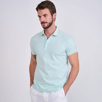 Camisa Polo Colcci Detailed Ve26 Verde Masculino