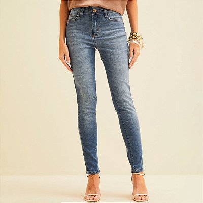 Calça Jeans Forum Marisa Cigarrete Ve26 Azul Feminino