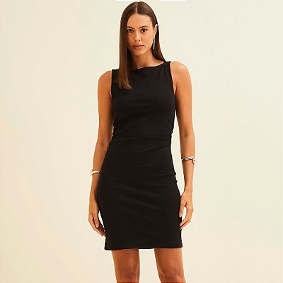 Vestido Curto Forum Basic Ve26 Preto Feminino
