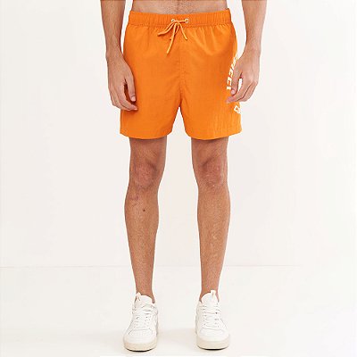 Short Colcci Beach Pr26 Laranja Salmona Masculino