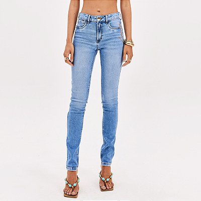 Calça Jeans Lança Perfume Nix Skinny Hi Pr26 Azul Feminino