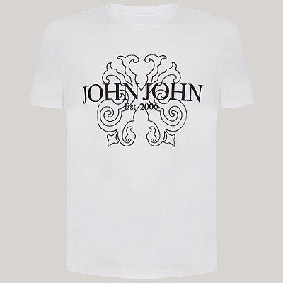 Camiseta John John Regular Brand Pr26 Branco Masculino