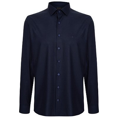 Camisa Individual Slim Lisa Pr26 Azul Masculino