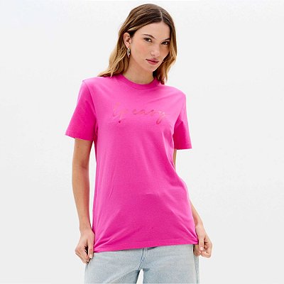 Camiseta Easy Lança Perfume Tradicional Ve26 Rosa Feminino