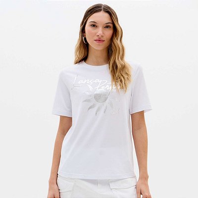 Camiseta Easy Lança Perfume Aplicação Ve26 Branco Feminino