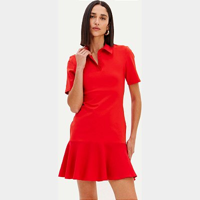 Vestido Curto Easy Lança Perfume Slve Ve26 Vermelho Feminino