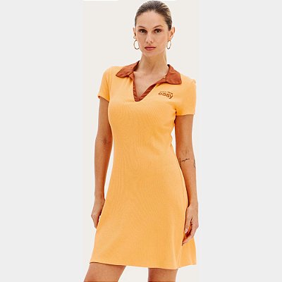 Vestido Curto Easy Lança Perfume Polo Ve26 Laranja Feminino