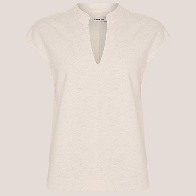 Blusa Dudalina Marina Pr26 Bege Claro Feminino