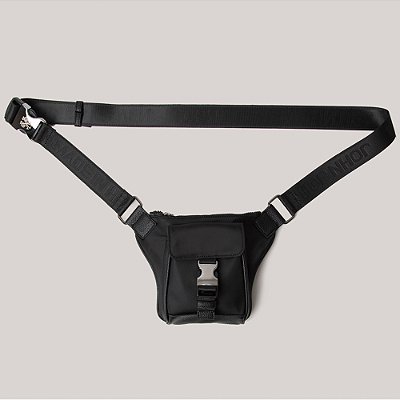 Bolsa Crossbody John John Adam Pack Pr26 Preto Masculino