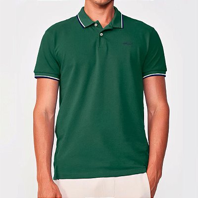 Camisa Polo Colcci Dual Line Ve26 Verde Masculino