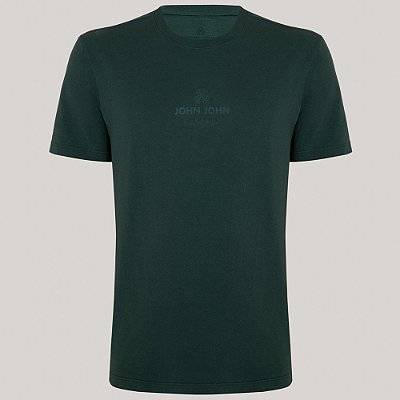 Camiseta John John Regular Industry Pr26 Verde Masculino