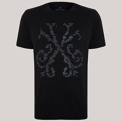 Camiseta John John Regular Heaven Dream Pr26 Preto Masculino