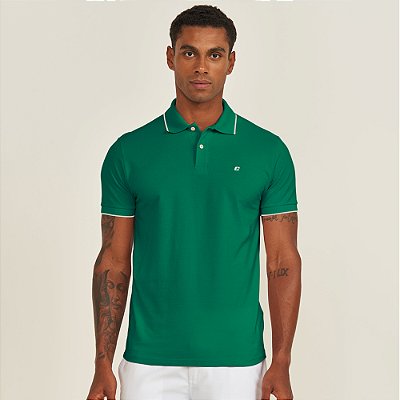 Camisa Polo Colcci One Logo Ve26 Verde Masculino