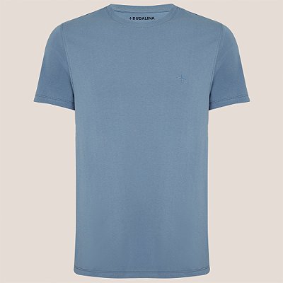 Camiseta Dudalina Essentials Color Ve26 Azul Masculino