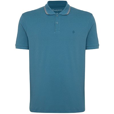 Camisa Polo Individual Basic Comfort Pr26 Azul Masculino