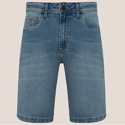 Bermuda Jeans Dudalina Slim Ve26 Azul Masculino