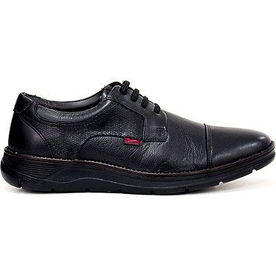 Sapato de Couro Ferracini Fluence 5555-559H Preto Masculino