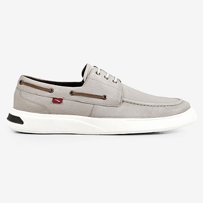 Sapatênis Couro Ferracini Búzios 8961-652B Cinza Masculino