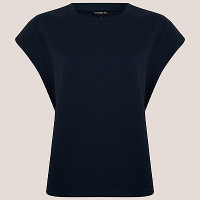 Blusa Dudalina Carol Ve26 Marinho Feminino