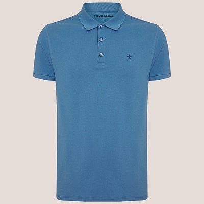 Camisa Polo Dudalina Essentials Ve26 Azul Masculino