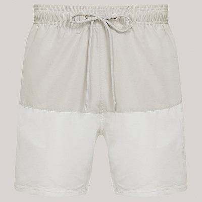 Short John John Bicolor Ve26 Bege Masculino