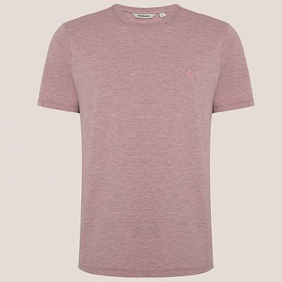Camiseta Dudalina Mini Listras Pr26 Rosa Claro Masculino