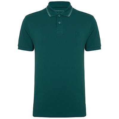 Camisa Polo Individual Basic Slim Pr26 Verde Masculino