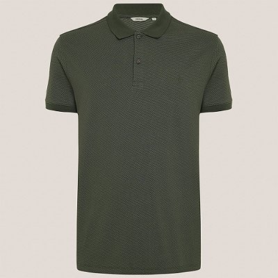 Camisa Polo Dudalina Malha Maquinetada Ve26 Verde Masculino