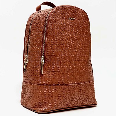 Mochila Easy Lança Perfume Frequencia Ve26 Marrom Feminino