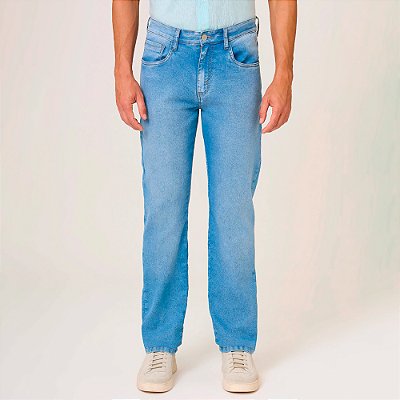 Calça Jeans Dudalina Right Delave Ve26 Azul Masculino