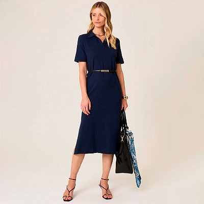 Vestido Dudalina Isadora Ve26 Marinho Feminino