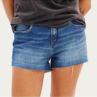 Short Jeans Easy Lança Perfume Confort Hi Ve26 Azul Feminino