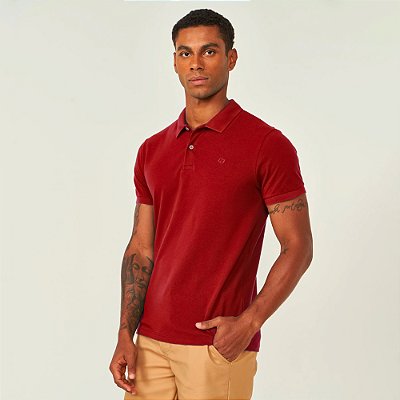 Camisa Polo Colcci Iconic Ve26 Vermelho Masculino