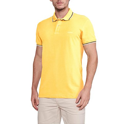 Camisa Polo Colcci Dual Line Ve26 Amarelo Masculino