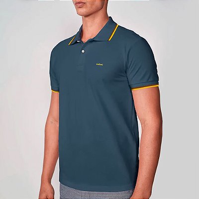 Camisa Polo Colcci Dual Line Ve26 Marinho Masculino