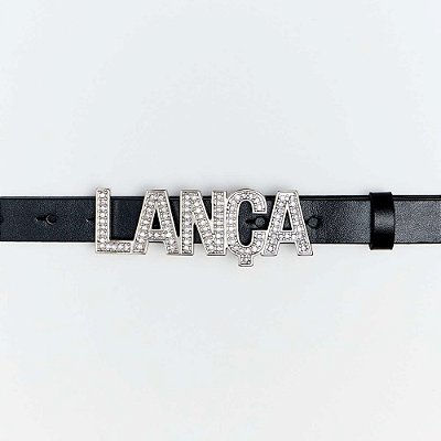 Cinto Lança Perfume Cintura Lanca Strass Ve26 Preto Feminino