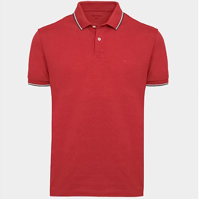 Camisa Polo Aramis Basic 4 Frisos Ve26b Vermelho Masculino