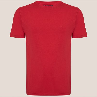 Camiseta Dudalina Essentials Color Ve26 Vermelho Masculino