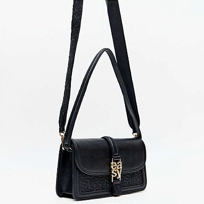 Bolsa Tote Easy Lança Perfume Frequencia Ve26 Preto Feminino