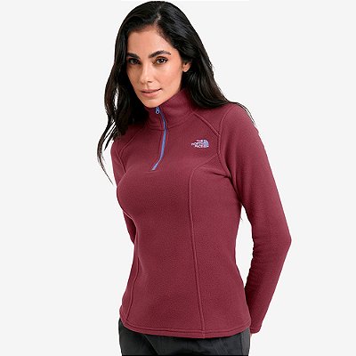 Moletom The North Face Fleece Glacier Hzip Roxo Feminino