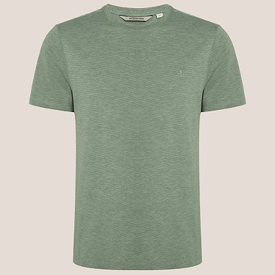 Camiseta Dudalina Mini Listras Pr26 Verde Masculino