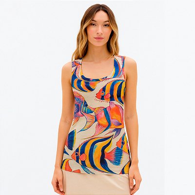 Regata Easy Lança Perfume Canelada Ve26b Bege Feminino