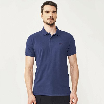 Camisa Polo Colcci Classic Logo Marinho Masculino