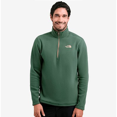 Moletom The North Face Glacier Zip Fleece Verde Masculino