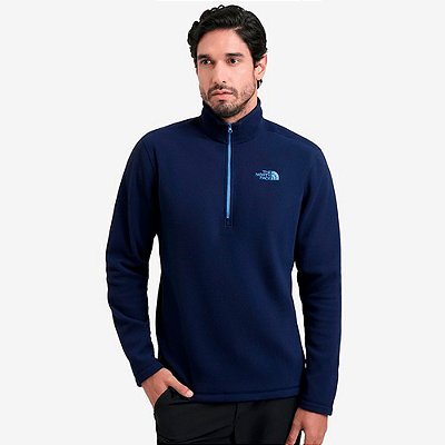 Moletom The North Face Glacier Zip Fleece Azul Masculino